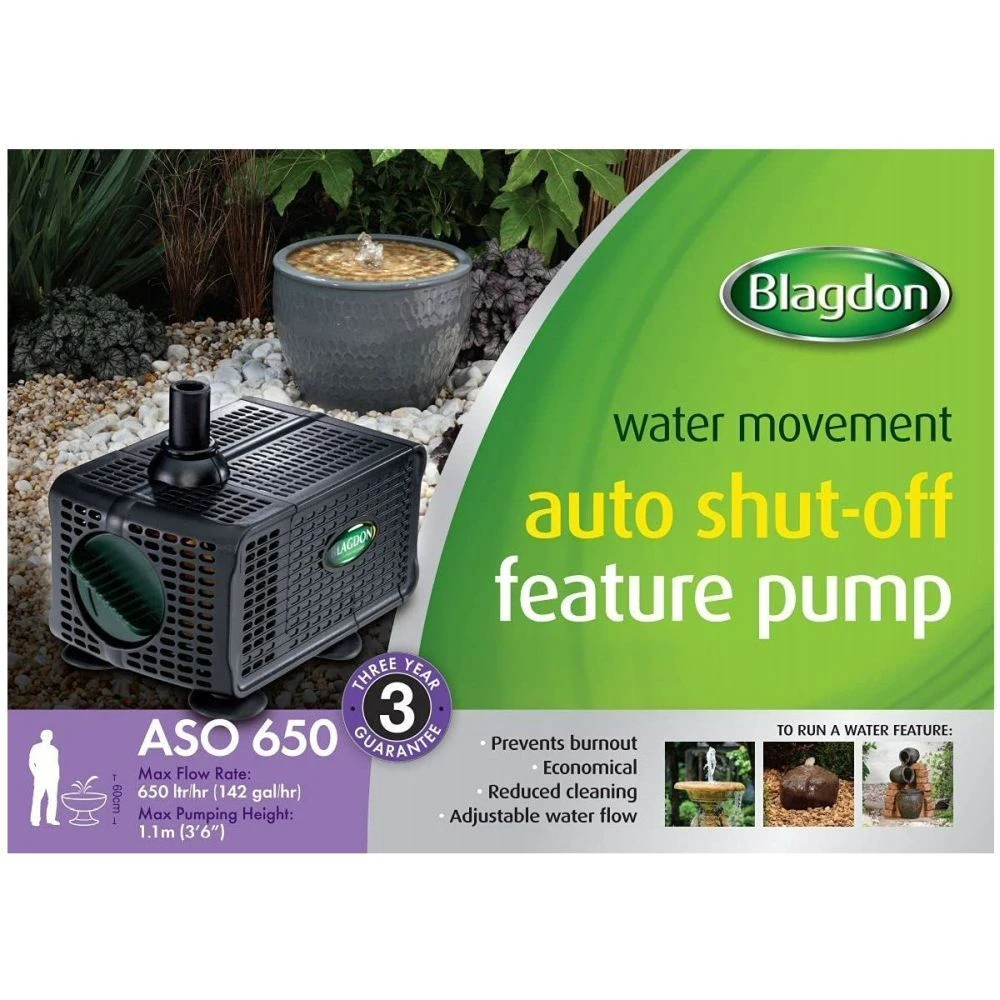 Blagdon 650 Auto Shut-Off Water Feature Pump 4 Blagdon 650 Auto Shut-Off Water Feature Pump - Image 2