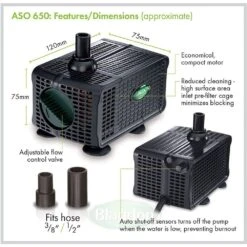 Blagdon 650 Auto Shut-Off Water Feature Pump 10 Blagdon 650 Auto Shut-Off Water Feature Pump -Longacres Shop 5015368052559 3