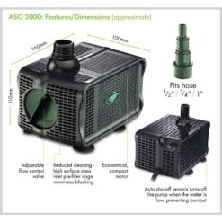 Blagdon 2000 Auto Shut-Off Water Feature Pump -Longacres Shop 5015368052931 3