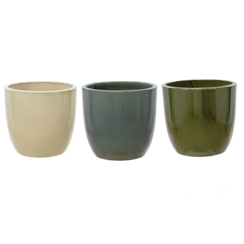 Woodlodge 38cm Egg Glazed Pot (Choice Of 3) 3 Woodlodge 38cm Egg Glazed Pot (Choice Of 3)