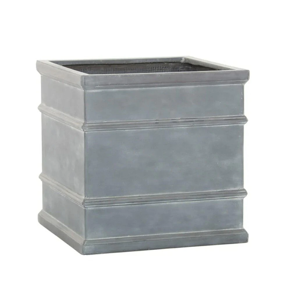 Woodlodge 32cm Grey Wotton Square Pot 3 Woodlodge 32cm Grey Wotton Square Pot