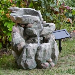 Smart Solar 51cm Rock Fall Solar Water Feature 6 Smart Solar 51cm Rock Fall Solar Water Feature -Longacres Shop 5050642007931 2