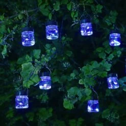 Smart Solar 10 Firefly LED Opal Jar String Lights -Longacres Shop 5050642067638 3
