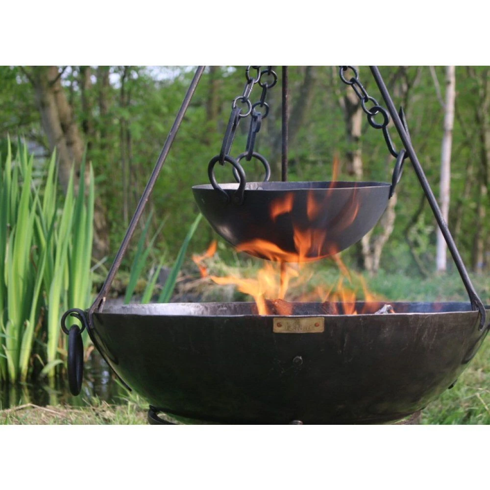 Kadai 70cm Tula Firepit W/ Low Stand 8 Kadai 70cm Tula Firepit W/ Low Stand - Image 6