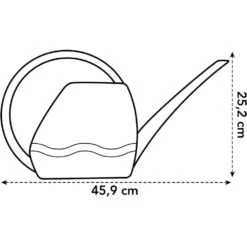 Elho 3.5 Litre Anthracite Aquarius Watering Can 7 Elho 3.5 Litre Anthracite Aquarius Watering Can -Longacres Shop 8711904303723 3