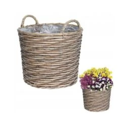 Koopman 39cm Wicker Basket Planter 7 Koopman 39cm Wicker Basket Planter -Longacres Shop 8719202993394 3