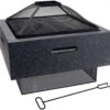 Koopman 52cm Square Firebowl With BBQ Rack