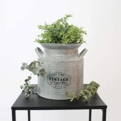 Koopman 22cm Vintage Milk Churn Planter 9 Koopman 22cm Vintage Milk Churn Planter -Longacres Shop 8719987801495 3