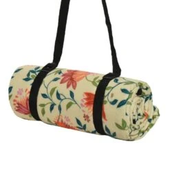 Decoris 170cm Fleece Floral Picnic Blanket (Choice Of 2) 7 Decoris 170cm Fleece Floral Picnic Blanket (Choice Of 2) -Longacres Shop 8720194645079 2