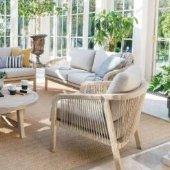 Kettler Cora Rope Lounge Wooden Armchair (Pair) 9 Kettler Cora Rope Lounge Wooden Armchair (Pair) -Longacres Shop 9333190256874 4